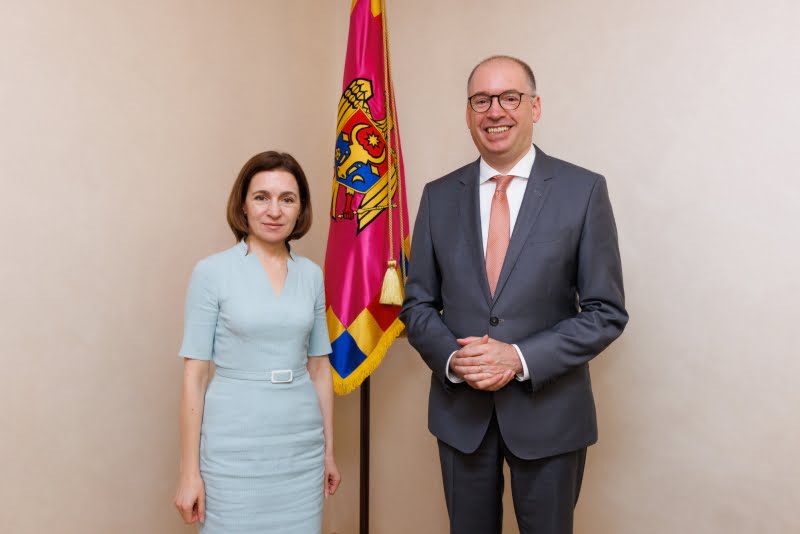 Cooperarea moldo-germană, discutată de Președinta Maia Sandu și Secretarul de stat parlamentar de la Ministerul german al economiei, Niels Annen