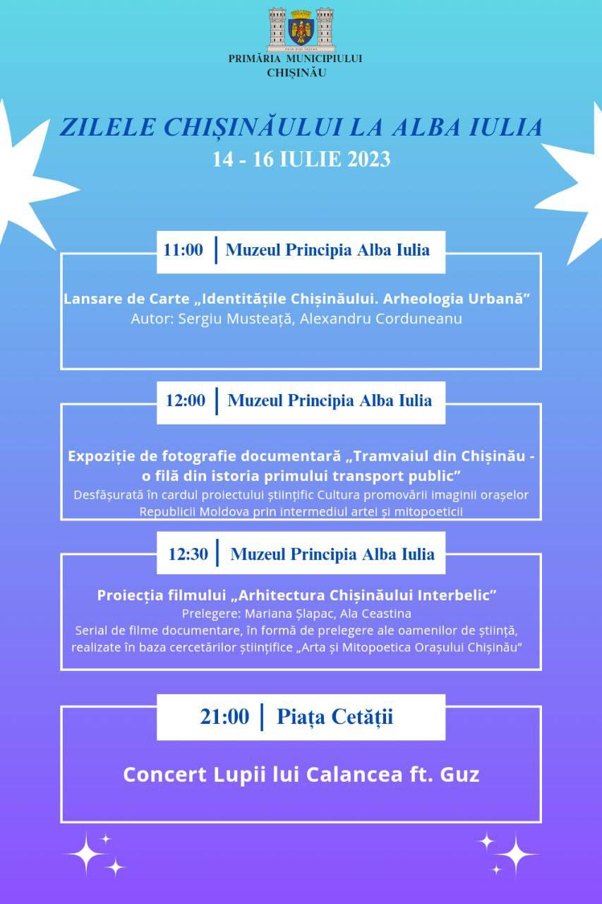La Muzeul Principia Alba Iulia a fost dat start evenimentului „Zilele Chișinăului”