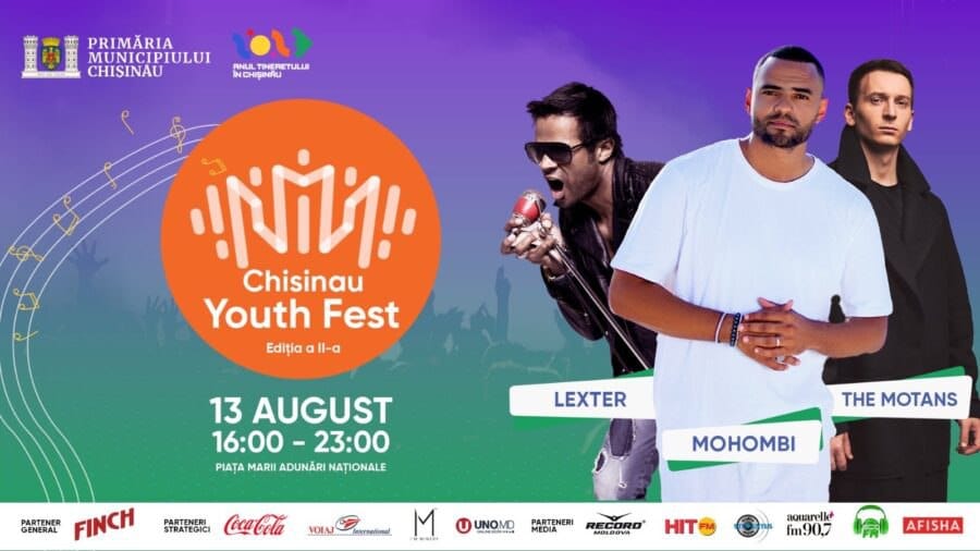 Primăria Municipiului Chișinău organizează ediția a II-a a evenimentului de excepție dedicat tinerilor – „Chișinău Youth Fest”