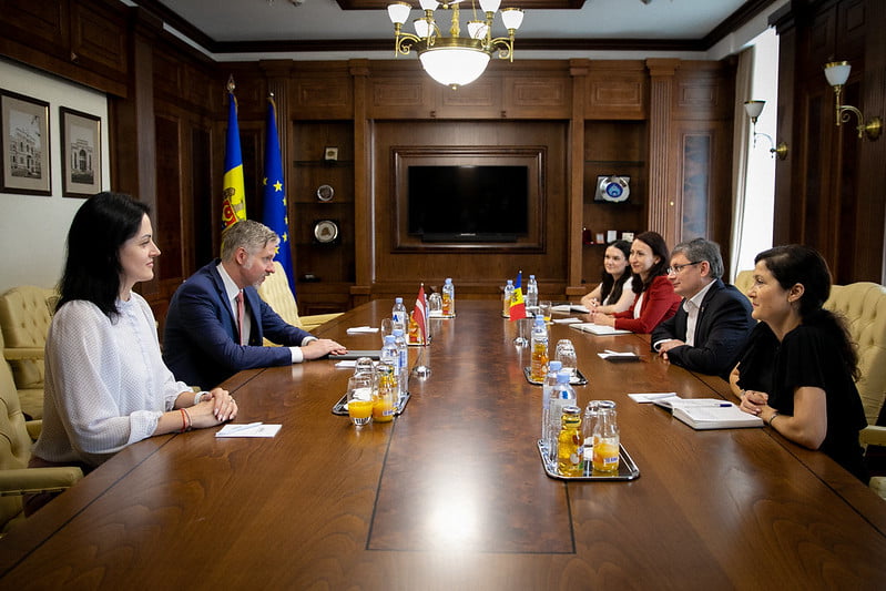 Președintele Parlamentului a avut o întrevedere de rămas-bun cu Ambasadorul Letoniei