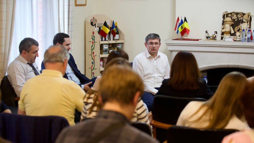 Igor Grosu s-a întâlnit cu un grup de cetățeni moldoveni stabiliți în Regatul Belgiei
