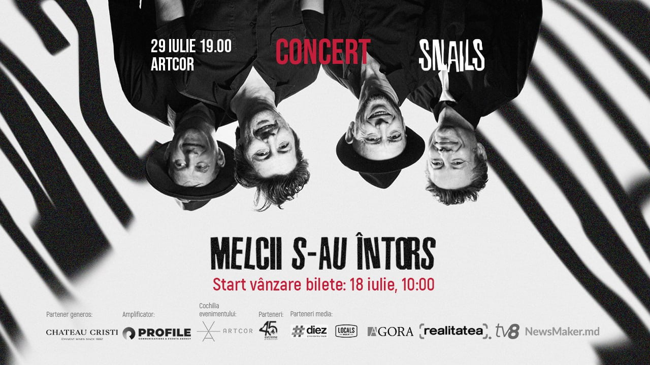 Formația Snails, din nou pe scenă! După zece ani de pauză, membrii trupei vor susține un concert la Chișinău