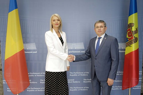 Președintele Parlamentului, Igor Grosu a discutat cu ministra Justiției a României, Alina-Ştefania Gorghiu
