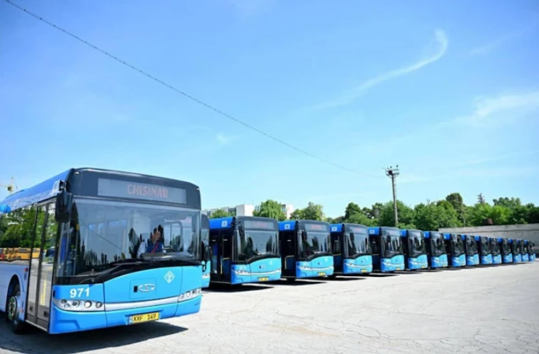 Ion Ceban a prezentat 16 noi autobuze pentru Chișinău: „Vreau să ne simțim în Chișinău ca la Berlin sau Paris”