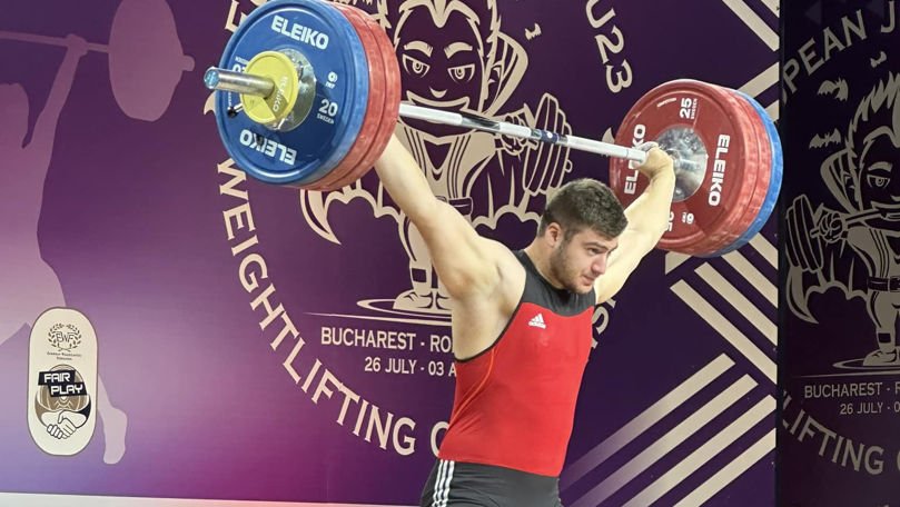 Moldoveanul Tudor Bratu a obținut aurul la Campionatul European de Haltere pentru Tineret