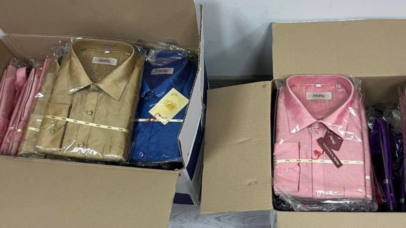 Haine în cantități comerciale, ascunse prin coletele trimise din Franța