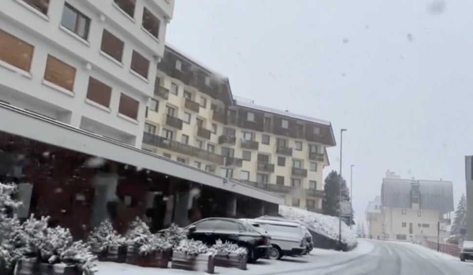 VIDEO// Italia întâmpină prima ninsoare după valul record de căldură