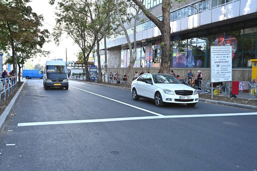 Strada Tighina din Chișinău, reabilitată capital după un an și jumătate de lucrări de calitate