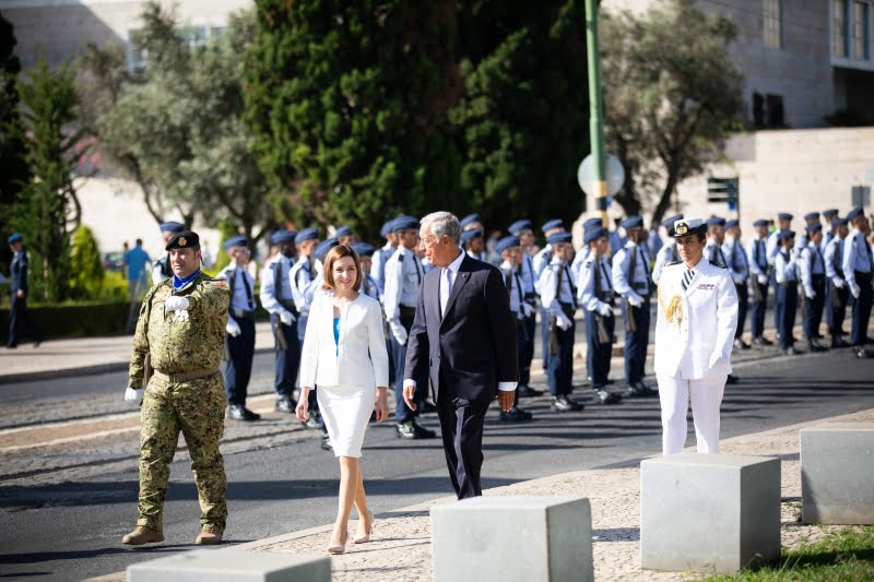 Președinta Maia Sandu, în vizita oficială din Portugalia „Președintele Rebelo de Sousa a declarat că susține visul european al Republicii Moldova”