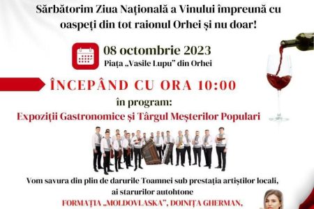 Vinul și distracția își dau mâna la Ziua Națională a Vinului în Orhei