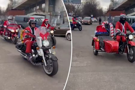 Parada Moșilor Crăciun pe motociclete în Chișinău. Cum a decurs