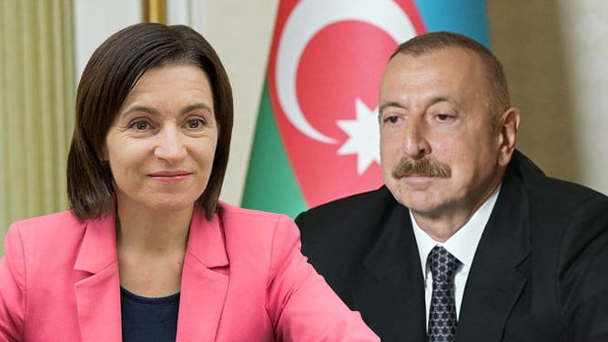 Președinta Maia Sandu a avut o discuție cu omologul său azer, Ilham Aliyev