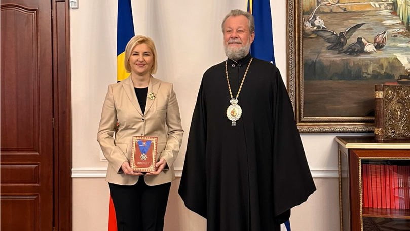 Irina Vlah, decorată de Mitropolitul Vladimir cu Ordinul Meritul Bisericesc