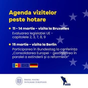 Viceprim-ministra Cristina Gherasimov va întreprinde o vizită de lucru la Bruxelles și la Berlin