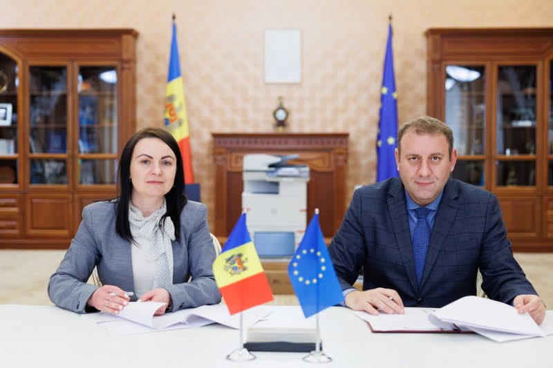 Misiunea de Parteneriat a Uniunii Europene în Moldova a donat instituției prezidențiale un lot de echipamente performante și tehnică IT
