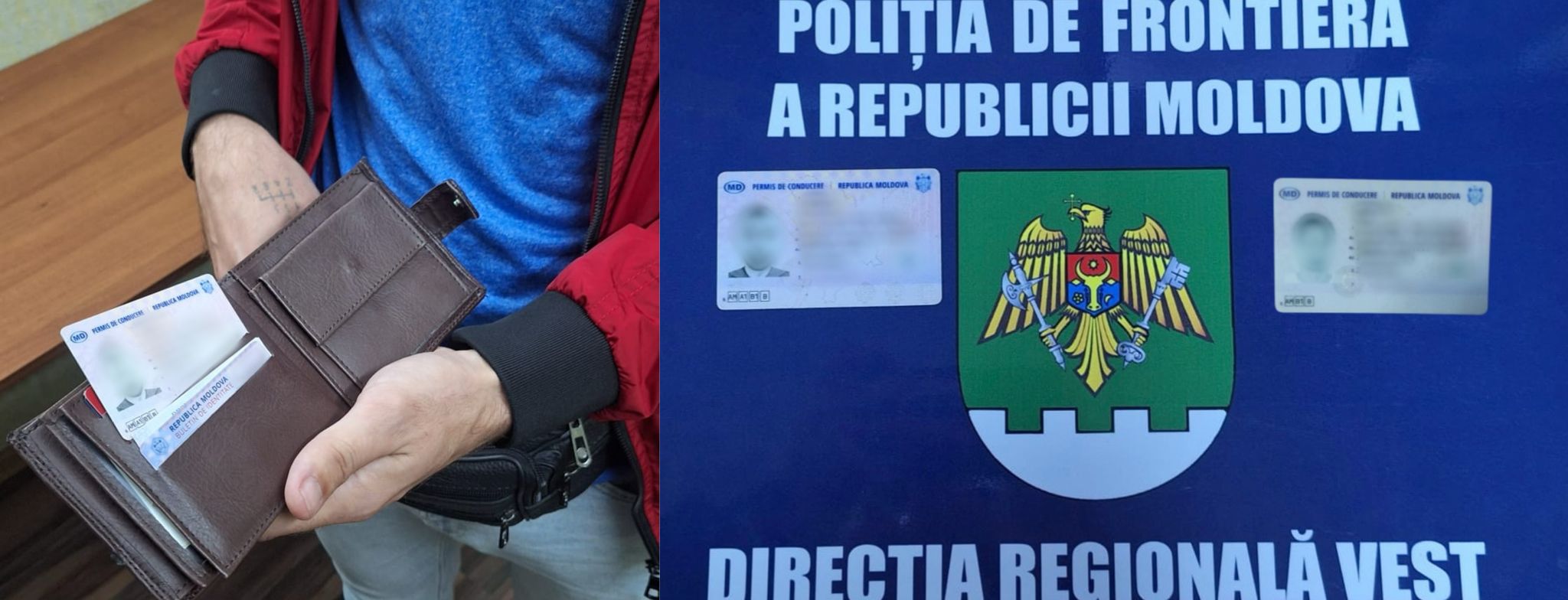 Două permise de conducere cu indici de falsificare depistate în PTF Leușeni