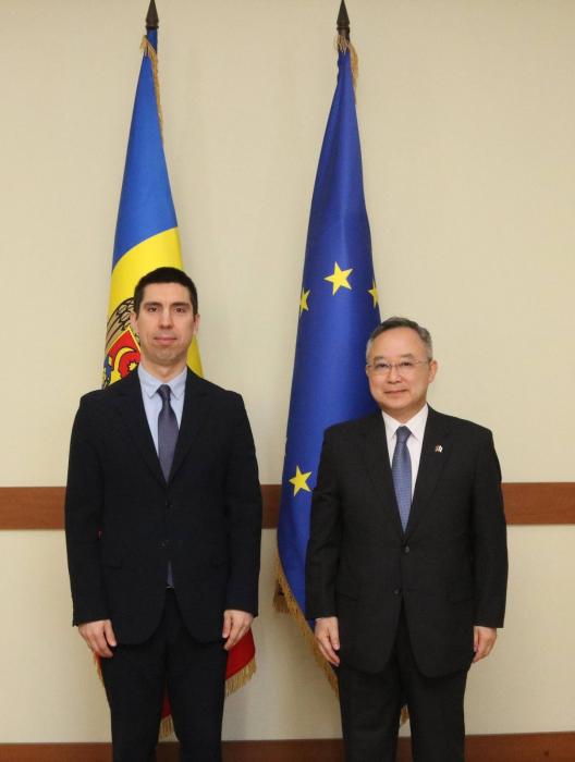 Cooperarea între Republica Moldova și Japonia, subiect principal al întâlnirii dintre Mihai Popșoi și Yamada Yoishiro