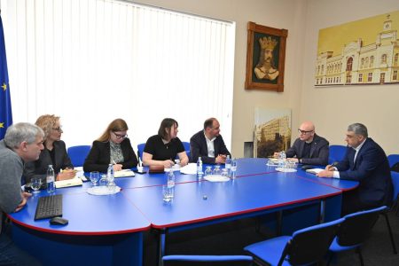 Ion Ceban, întrevedere la sediul Primăriei Chișinău cu reprezentanți ai conducerii orașului ucrainean Krivoi Rog