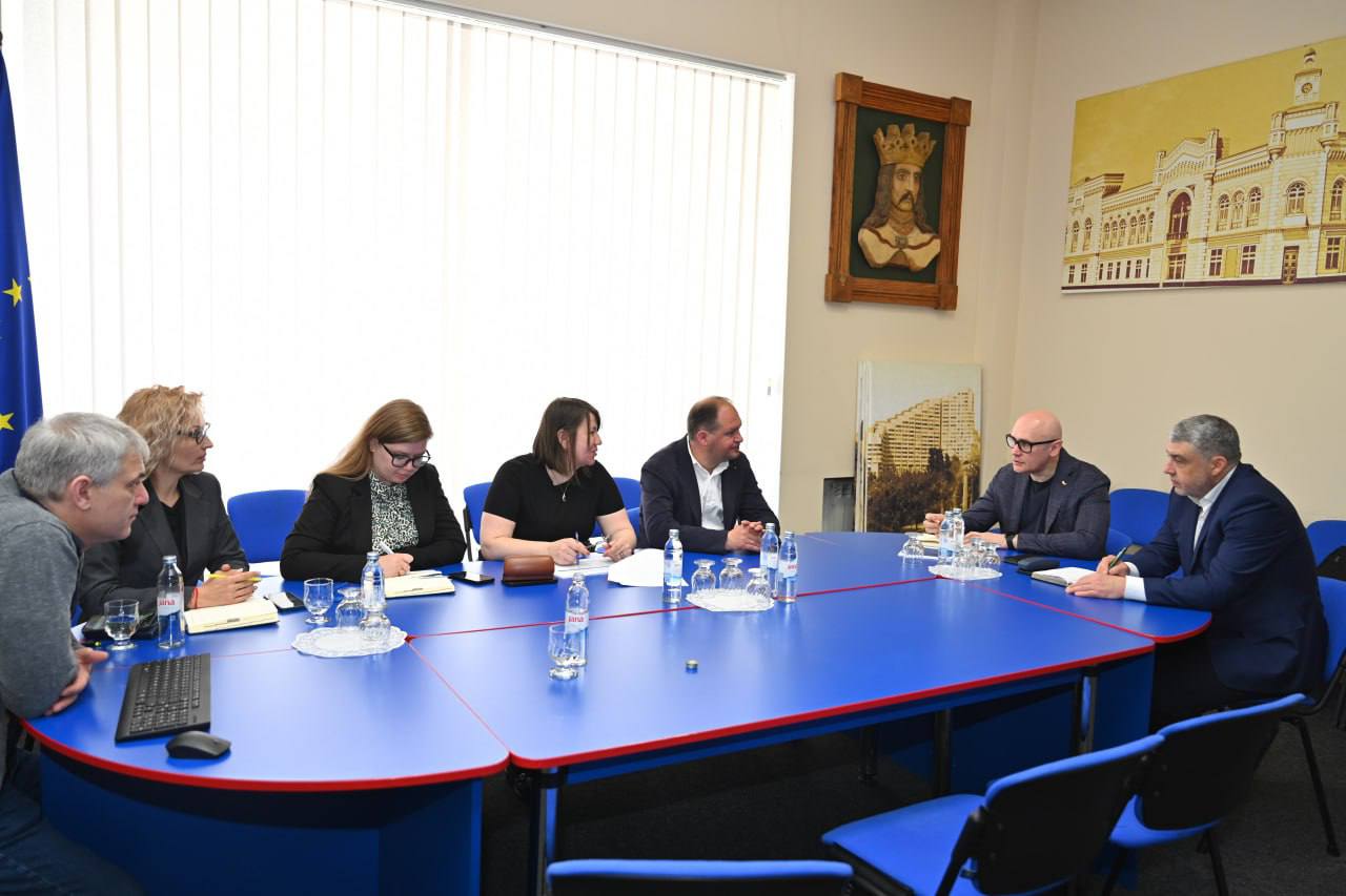 Ion Ceban, întrevedere la sediul Primăriei Chișinău cu reprezentanți ai conducerii orașului ucrainean Krivoi Rog
