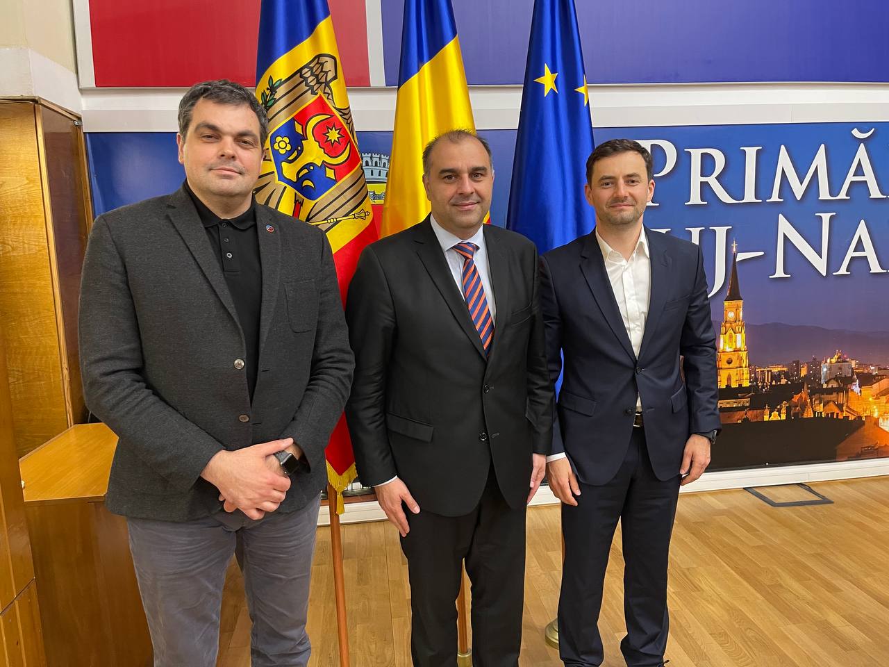 Viceprimarul Chișinăului se întâlnește cu omologul său din Cluj-Napoca pentru discuții despre cooperare