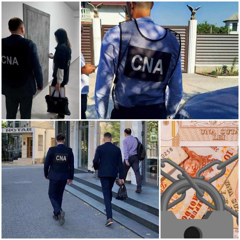 Sinteza CNA: 15 percheziții efectuate în dosare de corupție și sechestre de circa 10 milioane de lei, aplicate pe bunuri într-un dosar de spălare de bani