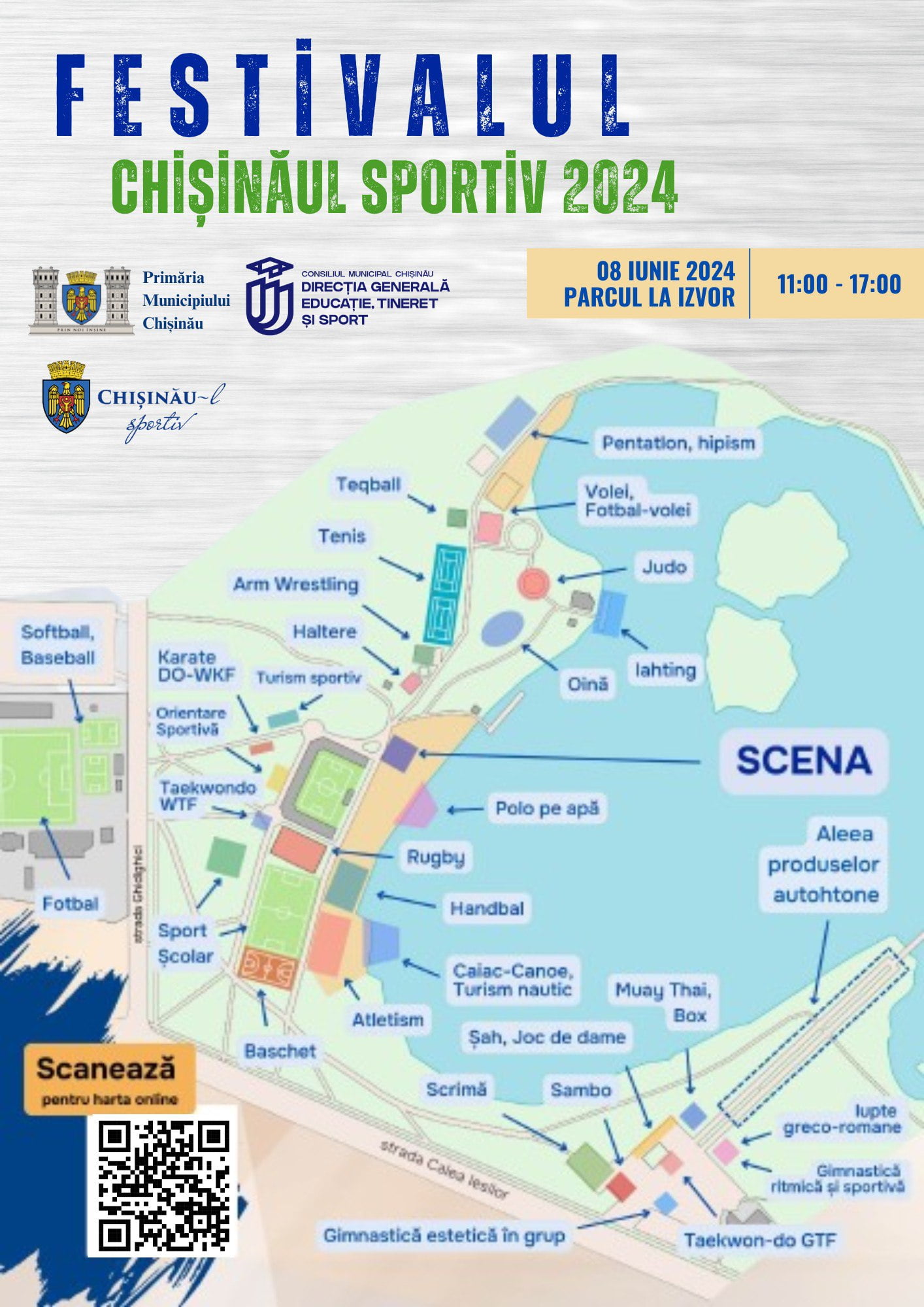 Ion Ceban te invită să explorezi harta interactivă a Festivalului „Chișinăul Sportiv 2024”