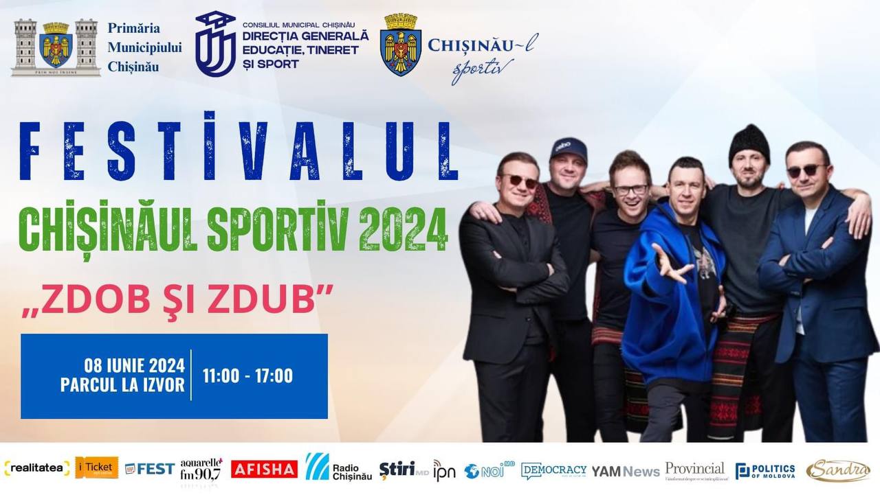 Ion Ceban invită oamenii la Festivalul „Chișinăul Sportiv”: „Evenimentul va cuprinde un vast program de activități sportive și un concertul inedit susținut de trupa legendară „Zdob și Zdub”