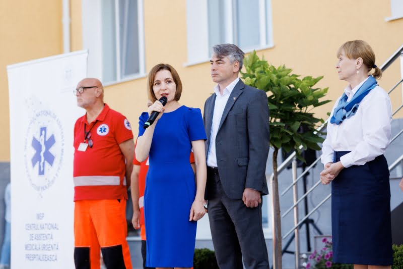 Șefa statului, la deschiderea sediului Substației de Asistență Medicală Urgentă Prespitalicească Orhei: „Vom continua să sporim accesul cetățenilor la serviciile de sănătate de calitate”