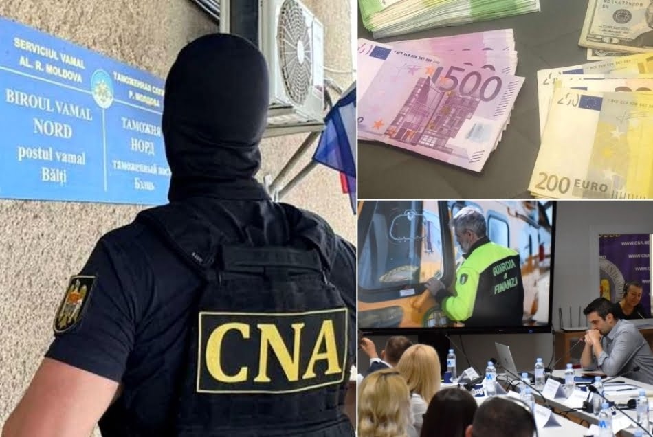 Sinteza CNA: 21 de percheziții și 6 persoane arestate în dosarul ”Biroul Vamal ”Nord””, sechestre de jumătate de milion de lei și peste 200 de funcționari instruiți în domeniul anticorupție
